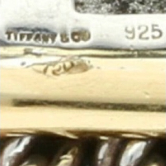 TIFFANY & CO 925 STERLING LAYERED 16” & 18kt gold triple strand necklace - Picture 9 of 16